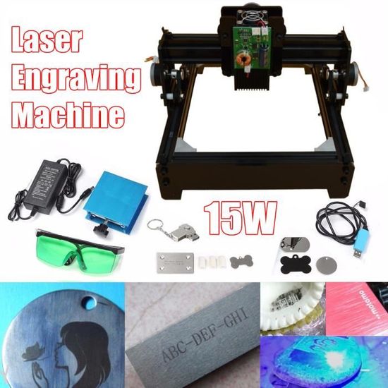 TEMPSA 15W USB Laser Machine de gravure Graveur Acier inoxydable Graver