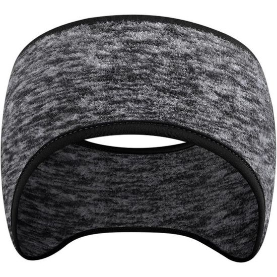 Linlook Sport Bandeau Hiver Cache Oreille Protege pour Homme Femme - 2  Pièces Sport Headband Anti Transpiration pour Running, Jogging Noir :  : Mode