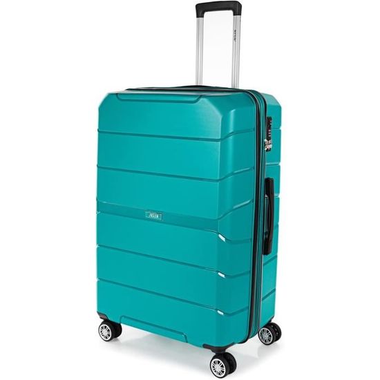 Kono Valise Grande 76x50x31cm Valise Soute En ABS Bagage De Voyage à Main Rigide 4 Roulettes Valise De Voyage Avec Serrure