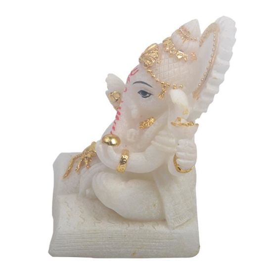 Antique Statue De Ganesh Figurine D'éléphant