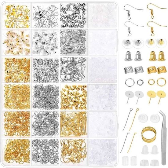 Lot De 8 Pièces Pour Fabriquer Des Boucles D'oreilles Point D'interrogation - Unique, DIY, Neuf
