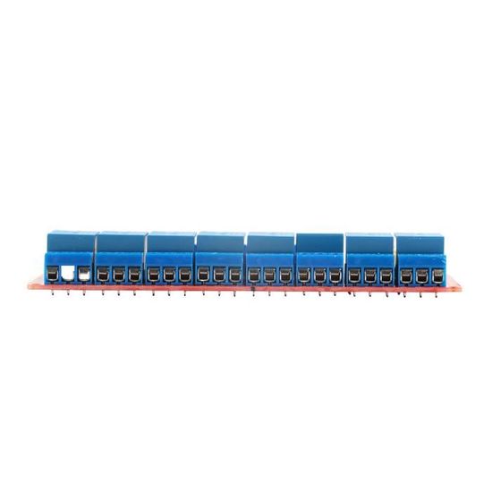 Module Relais 16 Canaux Contrôlé Par USB - Opto-isolé - Alimentation 9-36V - Charge Max 10A/250V - Pour Domotique, Robotique