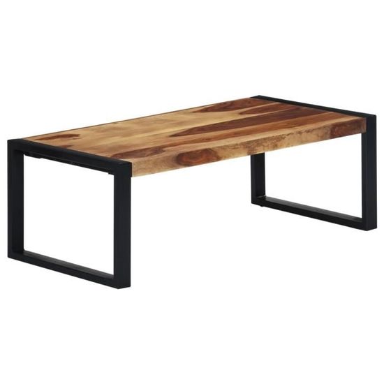 Table Basse Rectangulaire Chêne 60 X 50 X 40 Cm - Bois D'ingénierie - Design Contemporain Avec Rangement