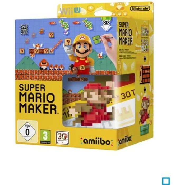 Pack Super Mario Maker & Figurine Amiibo Super Mario Bros Édition Limitée Wii U - vue 2
