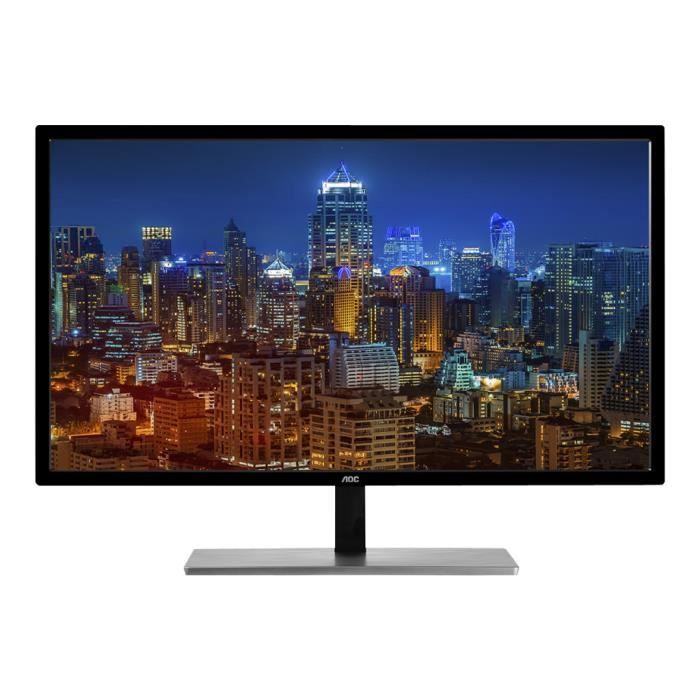 AOC Featured U2879VF Écran LED 28- (27.9 visualisable) 3840 x 2160 4K UHD (2160p) 300 cd-m² 1000:1 1 ms HDMI (MHL), VGA, DVI-D,…