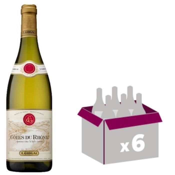 6x Côtes du Rhône E.Guigal (vin blanc)