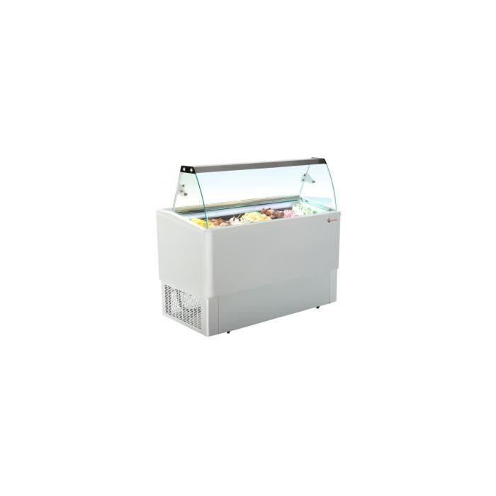 Moyenne vitrine crème glacée