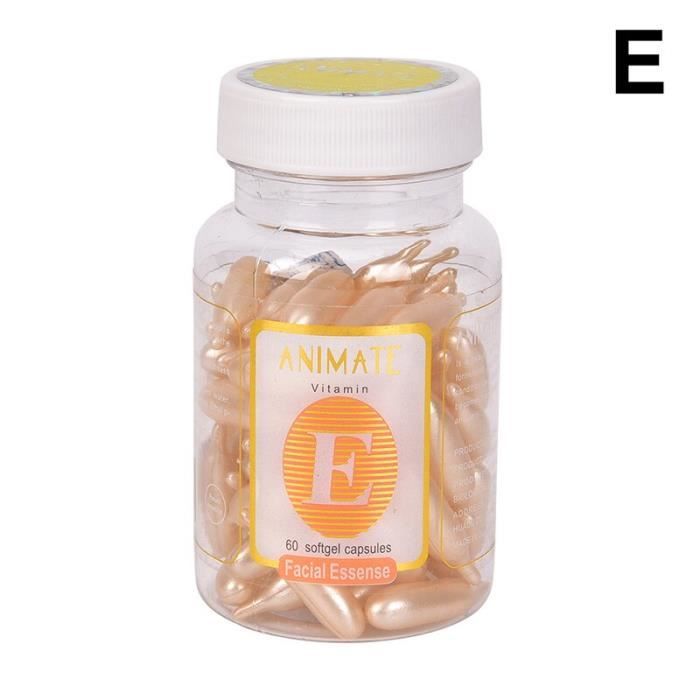 60 pièces-boîte Vitamine E Essence Visage Crème Capsule Blanchissant Crème Rousseur Égayer Réparation Cicatrice D'ac W4441