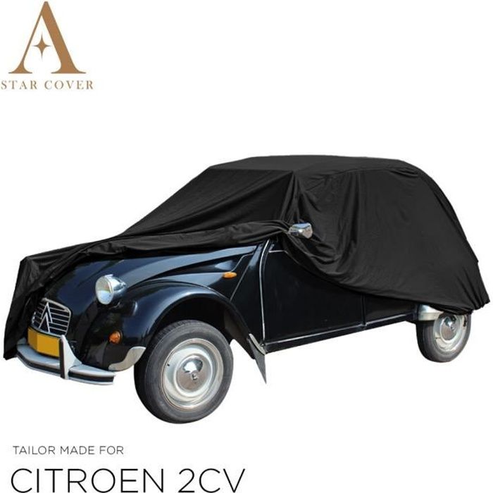CITROEN 2CV BÂCHE DE PROTECTION EXTÉRIEUR NOIR ÉTANCHE COUVERTURE NOUVEAUX CARCOVER