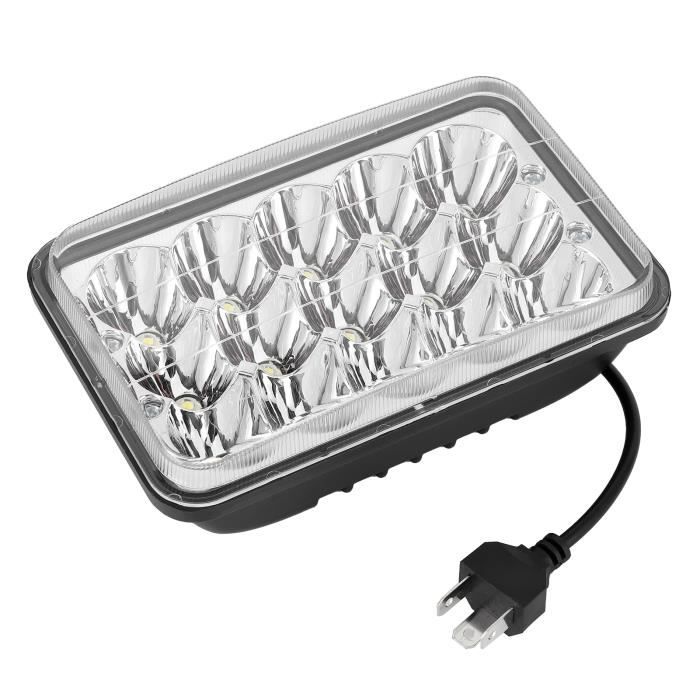 Atyhao Lampe de travail 45W 15LED phare de travail carré de feux de croisement 6000k universel pour camion de moto de voiture