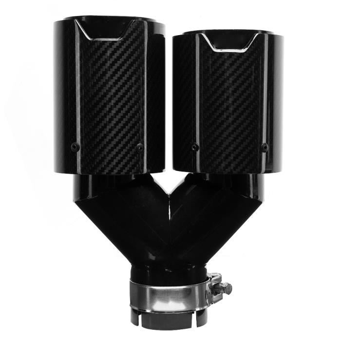 YOSOO Embout d'échappement de voiture Double Tuyau d'Échappement Queue Gorge Arrière en Fibre Carbone Voiture M Performance