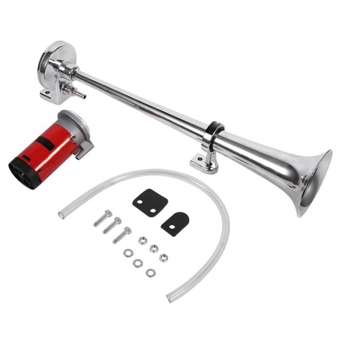 Dioche Trompette simple Camion de camion de bateau de voiture de compresseur de klaxon d'air de trompette simple superbe de 12V