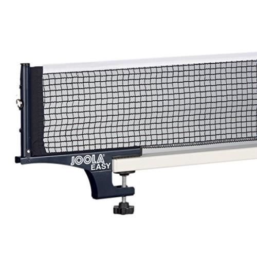 JOOLA Easy Competition Table Tennis Net and Post Set A - Portable and Easy Setup 72 Regulation Size Ping Pong Screw On Clamp Net