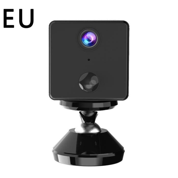Mini caméra IP de la batterie 1080p Caméra IP 2600 Mah Batterie Mini caméra Wifi, noir