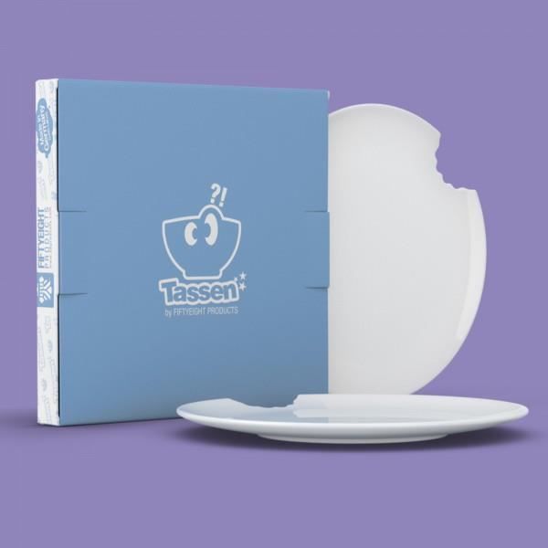 Assiettes à Dessert Morsure 20cm (x2) - Tassen Blanc