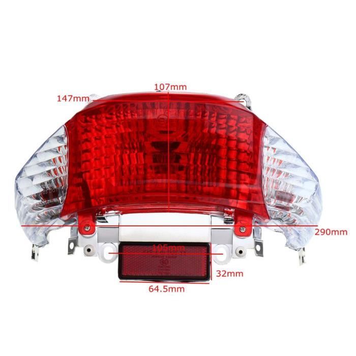 12V Moto Clignotant Arrière Lampe Arrière Pour Sunny GY6 Moteur 49cc 50cc Chinois SCOOTER Cyclomoteur UM Roketa