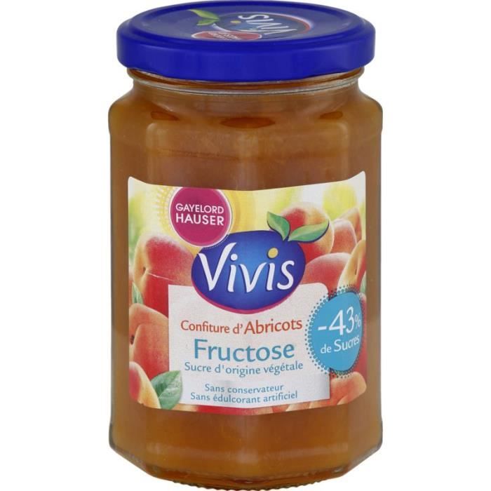 Confiture abricot fructose - 320g