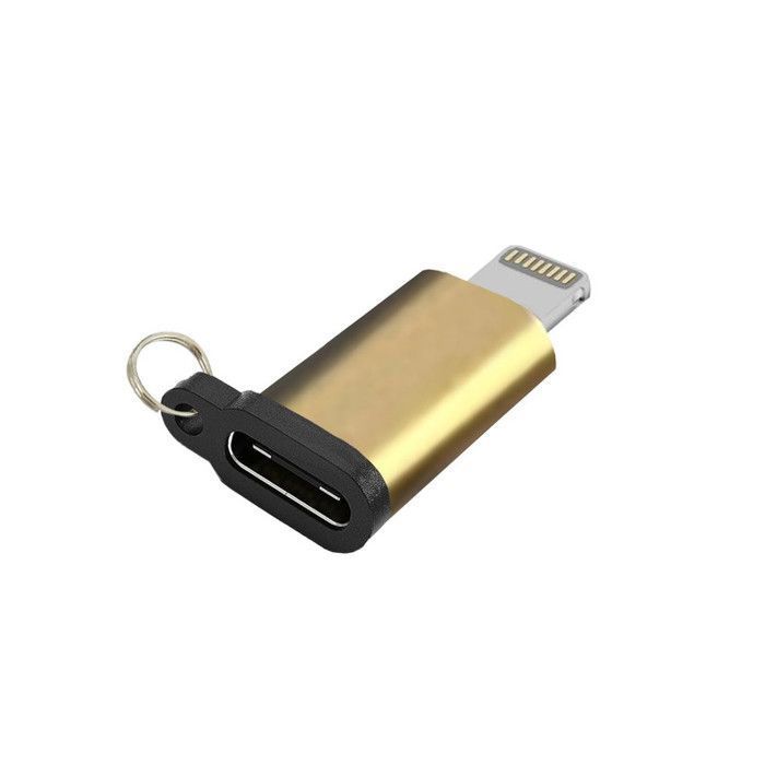 4 Pièces Adaptateur Lightning Vers USB C, ZOOAUX Adaptateur IPhone USB C Mâle Compatible IPhone