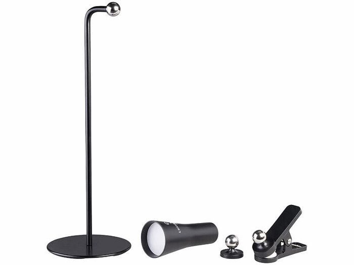 Lampe magnétique - Lunartec - Rechargeable - Noir - Multifonction - LED