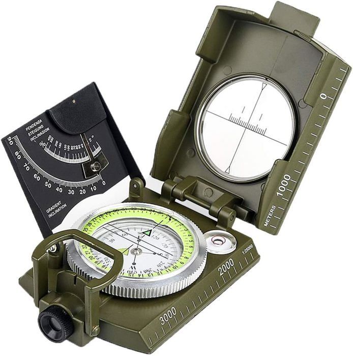Boussole Militaire Professionnelle Imperméable IP65 - Visée