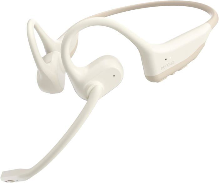 Nuroum OpenEar Pro Casque audio sans fil HiFi 4 DSP antibruit, connexion multipoint Bluetooth 5.3 avec bouton muet pour PC/Mac/téléphone, zoom/appels d'équipe