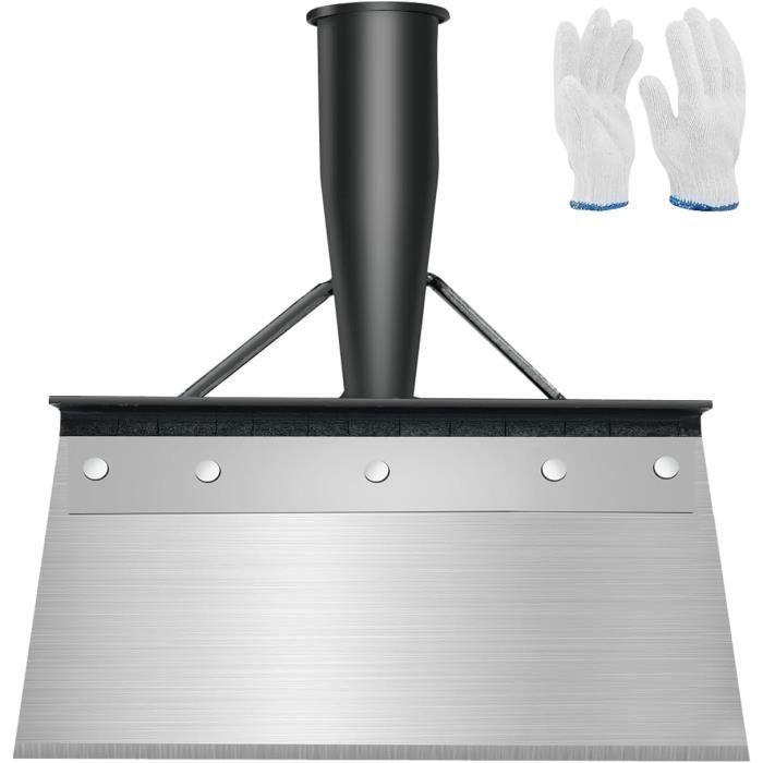 Pelle Jardinage, Outillage de Jardin, Pelle de Nettoyage Multifonctionnelle, Dispositif de Désherbage, Grattoir à Percussion, pour Espace Extérieur, Maison, Ferme(28 cm sans Poignée en Bois