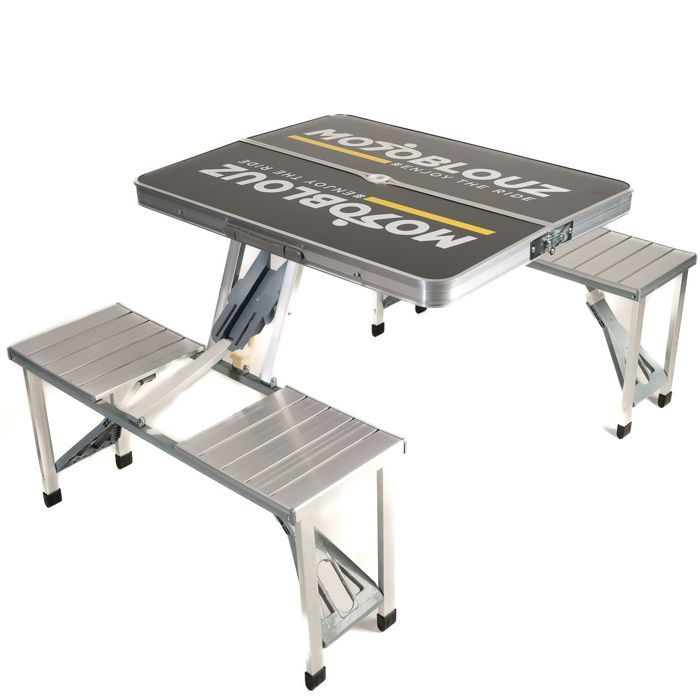 Table de camping 4 sièges MOTOBLOUZ
