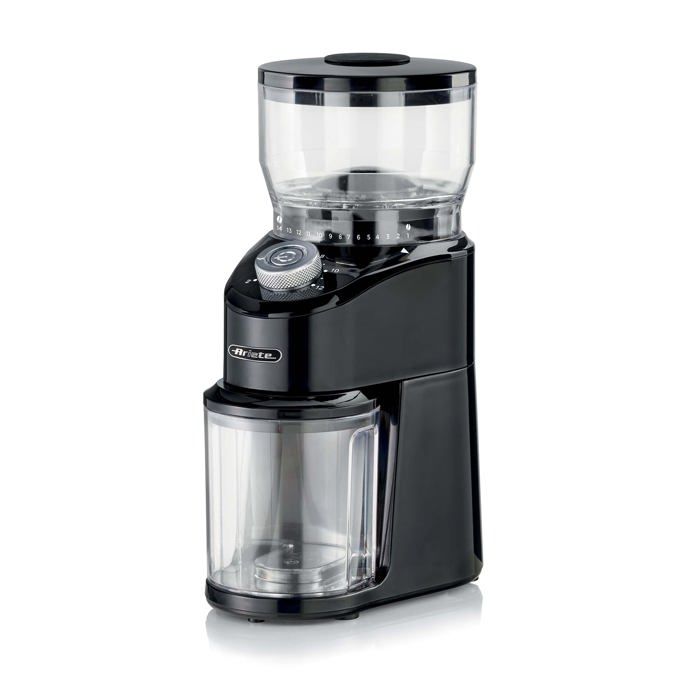 Ariete Moulin à café électrique - 00M302300AR0 - 200g - Acier inoxydable - 14 niveaux de broyage