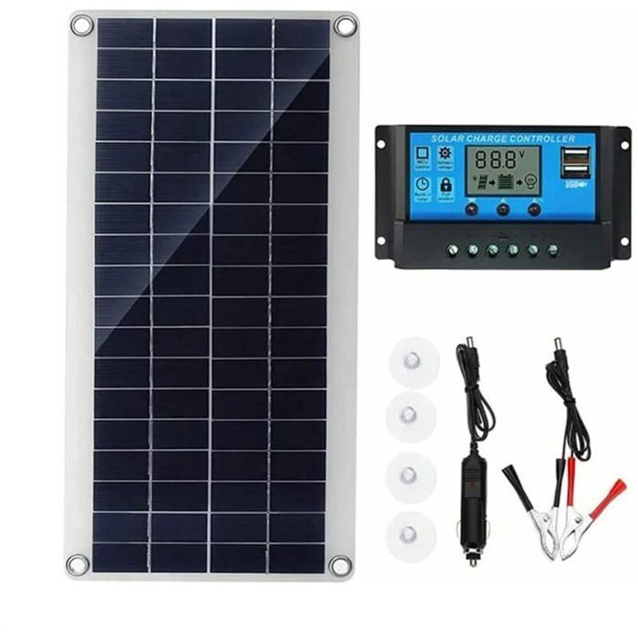 Panneau Solaire 300W 12V Kit de Panneau Solaire Chargeur de