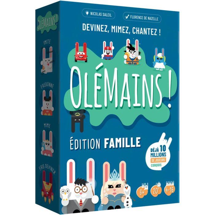 Jeu de société - OléMains - Version Famille - Multicolore - 4-16 joueurs - Dès 6 ans