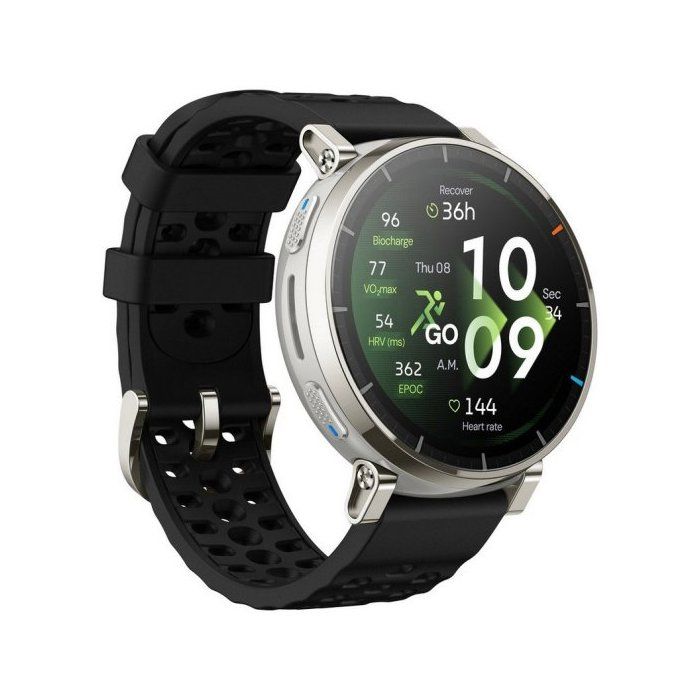 Amazfit Active 3 Premium GPS NFC Bluetooth 45mm AMOLED Resistencia Agua 5ATM Negro