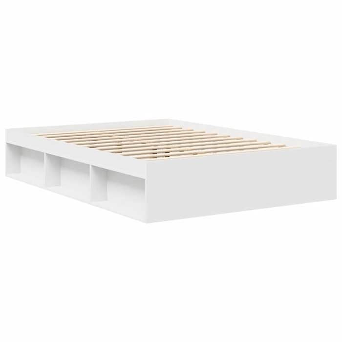 Lit 120x190 cm Lit simple VIDAXL Cadre de lit MODERNE sans matelas blanc L8534