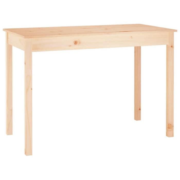 Table à manger - vidaXL - bois massif - plateau robuste - pour salle à manger - 110 x 55 x 75 cm 520lwc64w