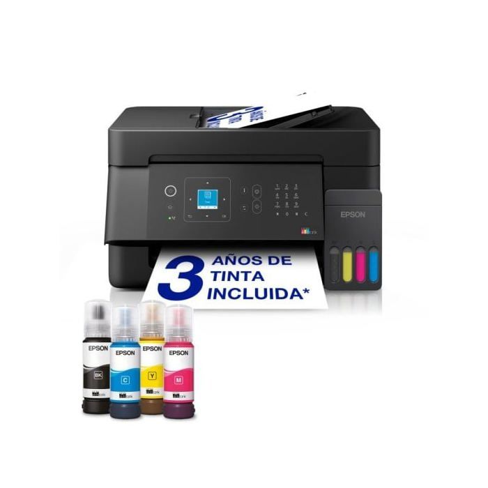 Multifunción Epson EcoTank ET-4900 Inkjet Color WiFi Fax ADF Negro