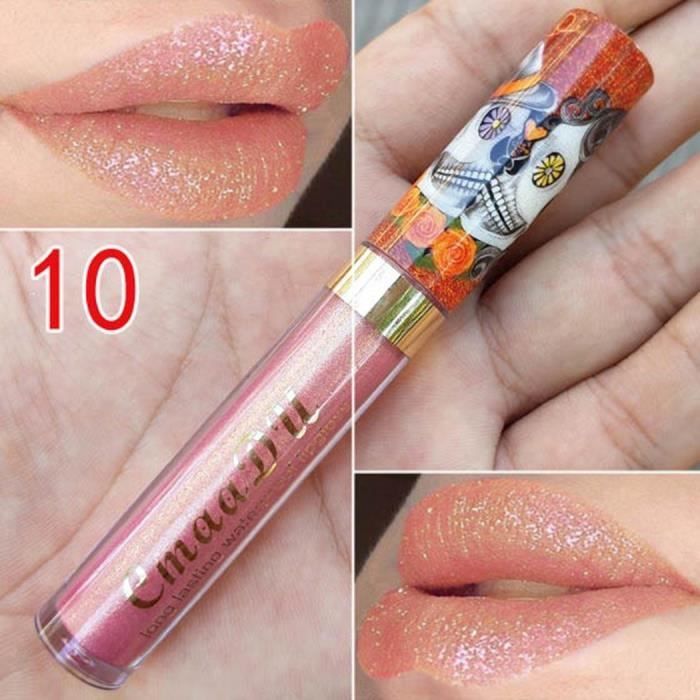 Matte Liquide Rouge à Lèvres Nacré Lip Gloss Coupe