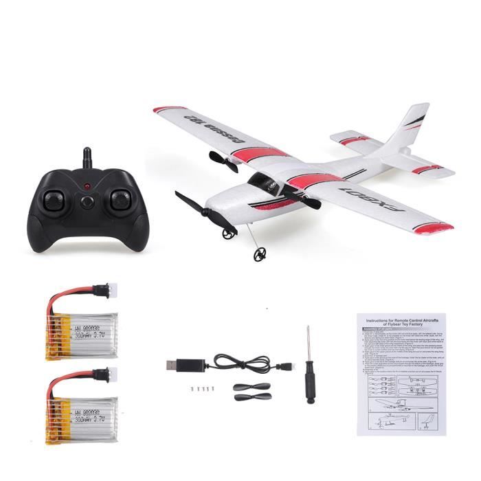 Avion RC Z51 660mm – Planeur EPP 2.4GHz 2CH Prêt à Voler – Kit DIY 20min De Vol – Parfait Débutants Adultes Enfants – Choix Avec Ou Sans Barre LED
