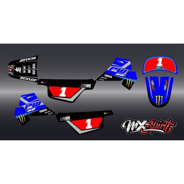 Kit déco autocollant LVN100 pour moto cross PW50 PW 50 pw50 PW 50 Piwi