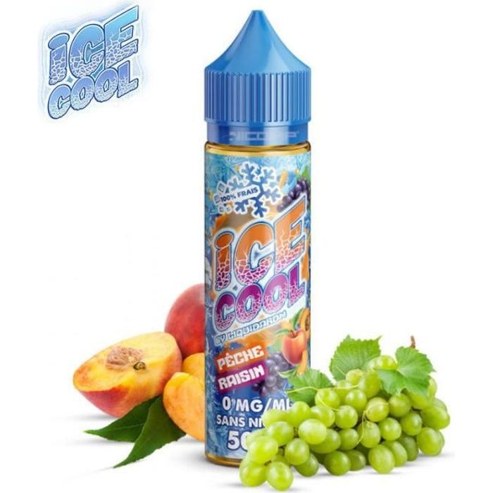E-liquide Liquidarom Ice Cool Peche Raisin 50ml - 3mg - Cdiscount Au  quotidien