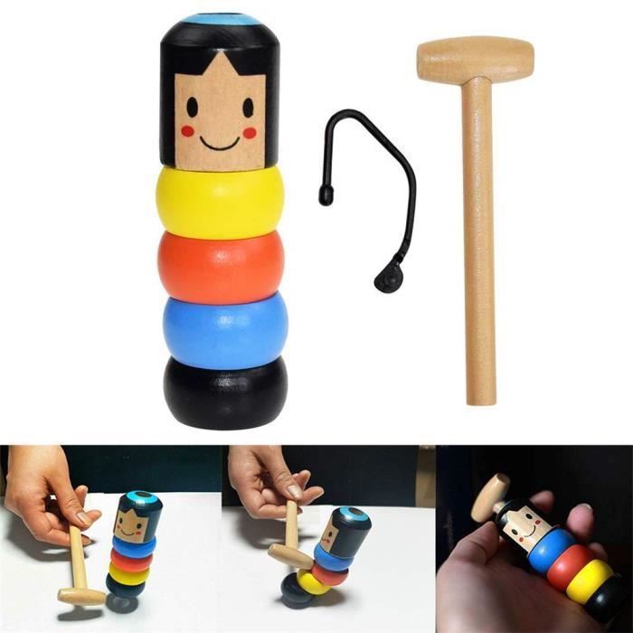 Jouet Magique de Petit Homme en Bois incassable Cadeau de No l