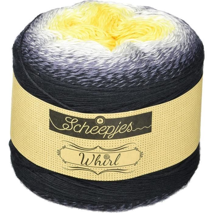 Fil De Laine Tourbillon, Longueur 1000 Mètres, Crème De Cassis Citron[x4485] - Beaux