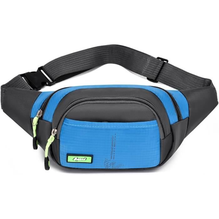 Sac Banane Étanché Homme Femme – Grande Capacité, 3 Poches, Sangle Réglable, Idéal Randonnée, Voyage, Sport (Rose)