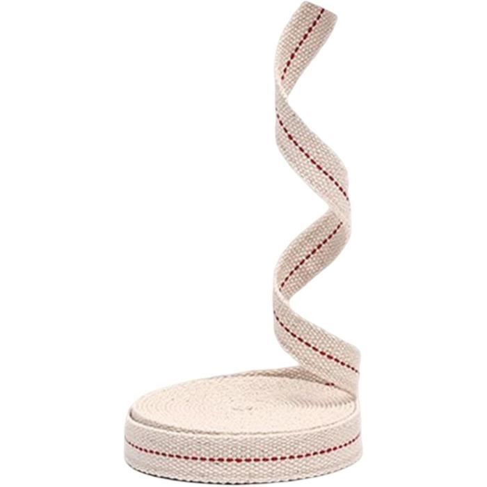 Mèches Lampe à Pétrole Coton - 2 Rouleaux De 10m, Largeur 13mm | Pour Lampes à Huile Et Kérosène