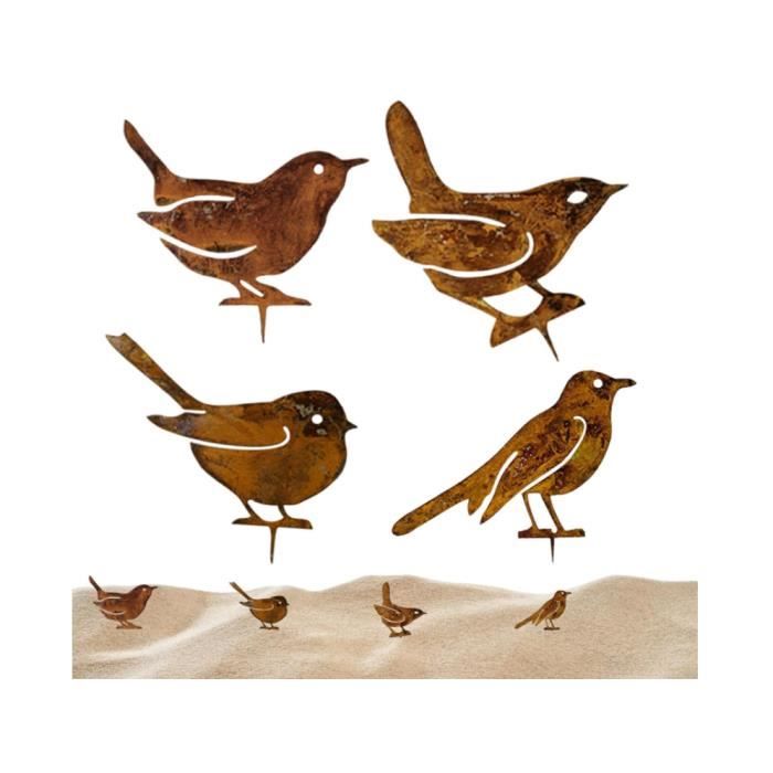 Bornhöft Décoration Métal Lama Rustique - Piquet D'arbre Ou Mural 40 Cm - Déco Jardin Originale Et Unique - 2