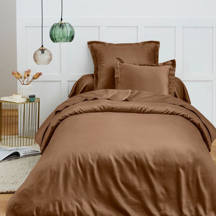 Housse de couette 140 x 200 cm Prémium pour lit 1 place - Prémium Taupe Housse de couette 140 x 200 cm Prémium pour lit 1 place - Prémium Taupe