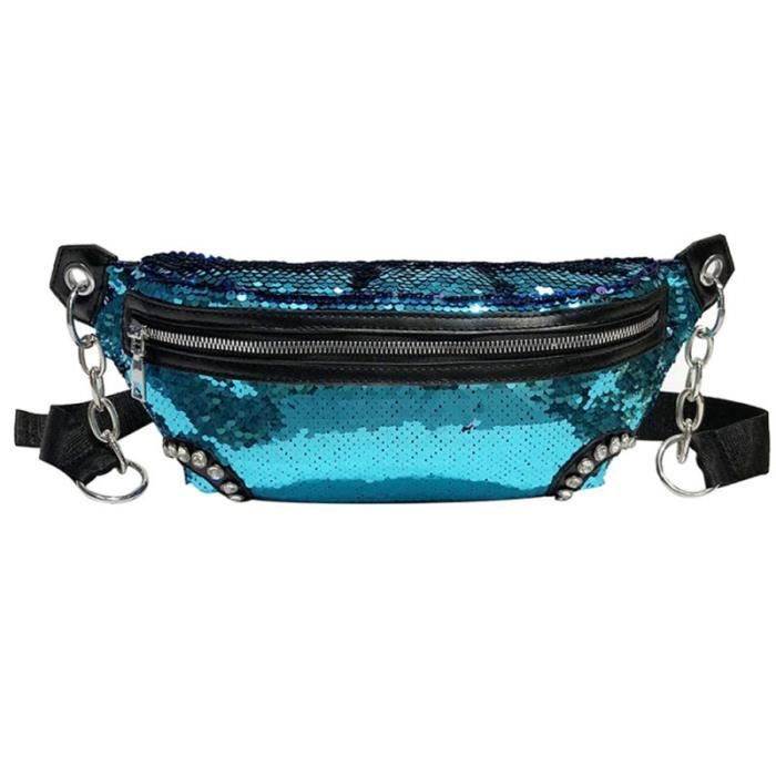 Mode Taille Paillette Sac Sac Banane Elegant Sac A Bandouliere Sac A Bandouliere Pour Femme Filles Bleu Achat Vente Sac Banane Pour Femme Sac A Cdiscount