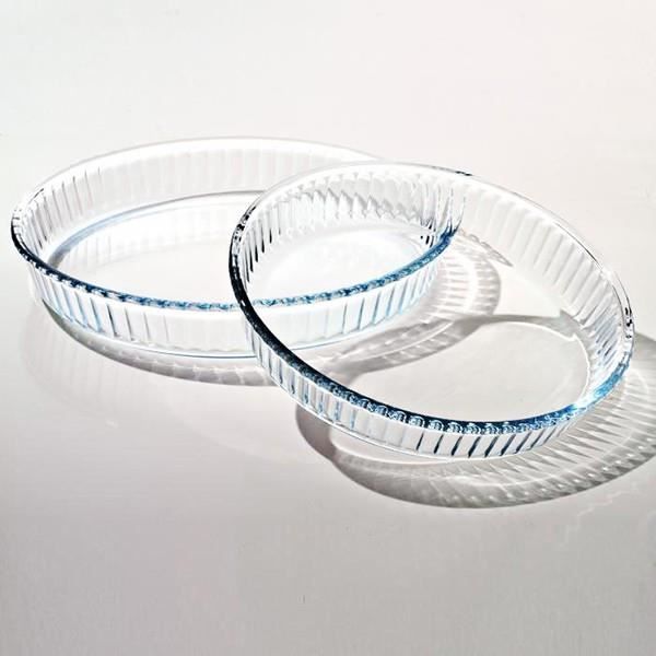 Moule à Tarte Guardini Verre Borosilicate Ø27cm - 1.6L - Résistant Choc Thermique - Four/Lave-vaisselle