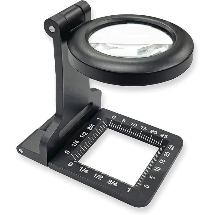 Loupe de Table Compte-fils , Pliable Compteur de fils en métal