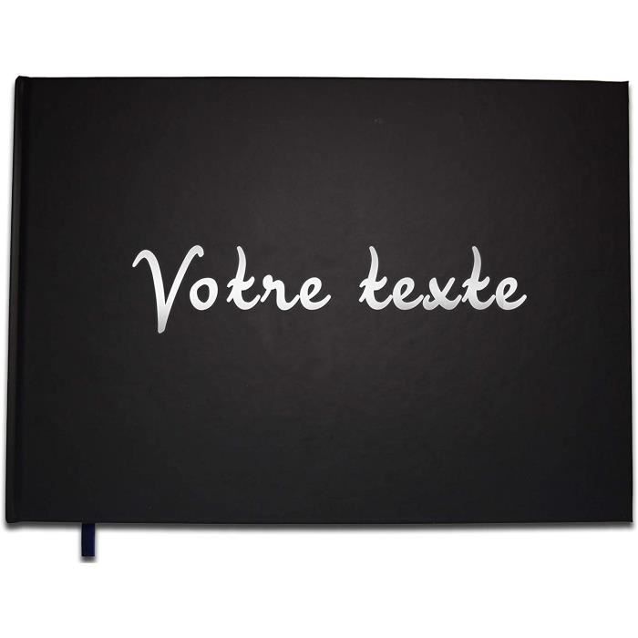 Livre D'or Anniversaire 18 Ans Premium - Format A4 Paysage, 100 Pages Papier Extra-blanc 90g/m², Couverture Rigide Noire