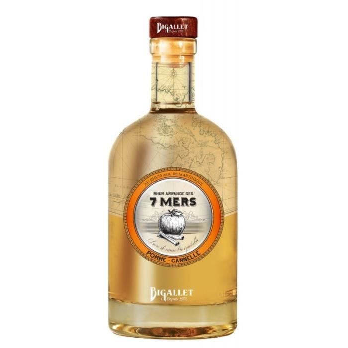 rhum arrange bigallet pomme cannelle la cave cdiscount