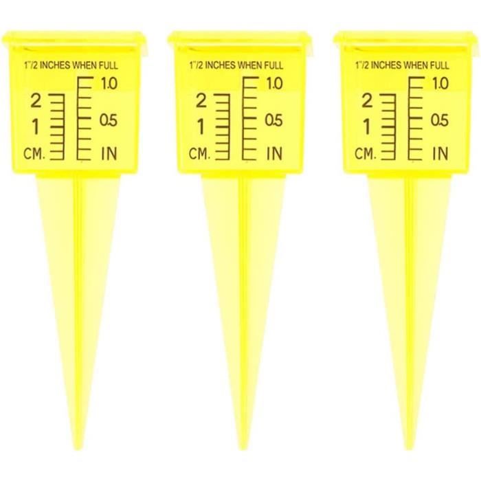 Pluviomètre En Plastique Vert - Capacité 35 Mm - Avec échelle Précise - Pour Jardin, Champ, Extérieur - 9